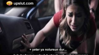 Otostop Yapan Tatilci Körpe Turisti Yol Kenarında Sikti