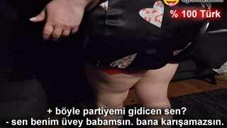 Partiye Göndermeyen Yaramaz Üvey Kızını Sikmeden Uslanmadı